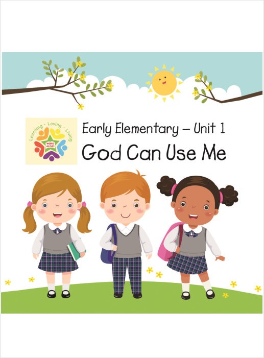 Go-along song, maps, timeline, memory verse posters, faith questions, attendance chart, classroom supply list, extra activities.